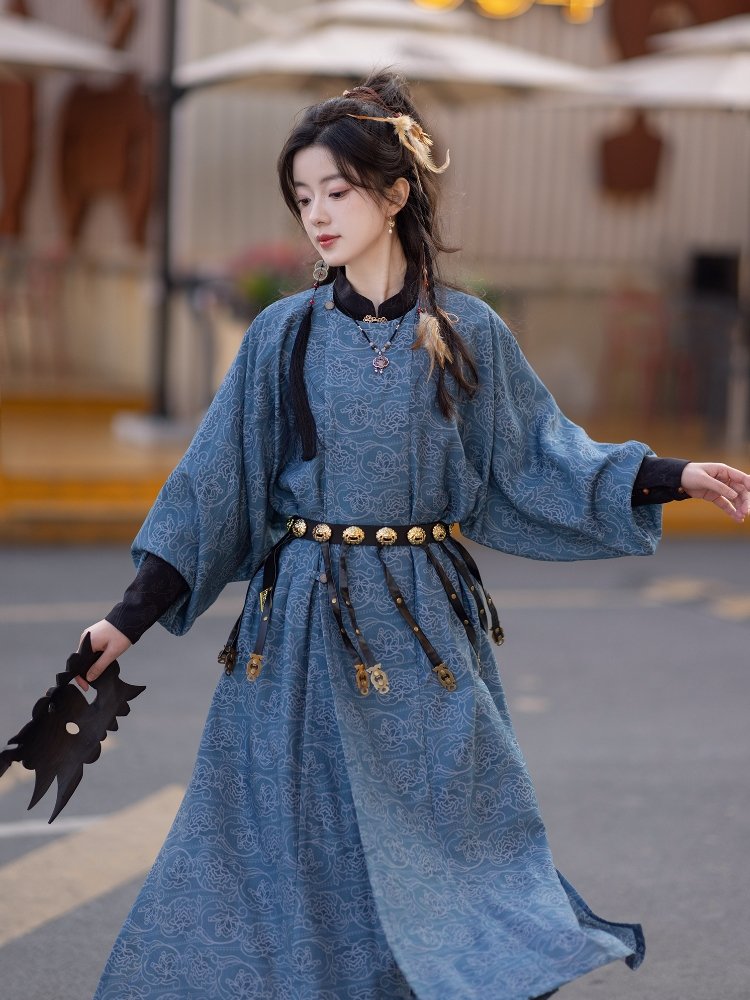 Hanfu Tang Dynasty Costume Hanfu with Robe and Trousers