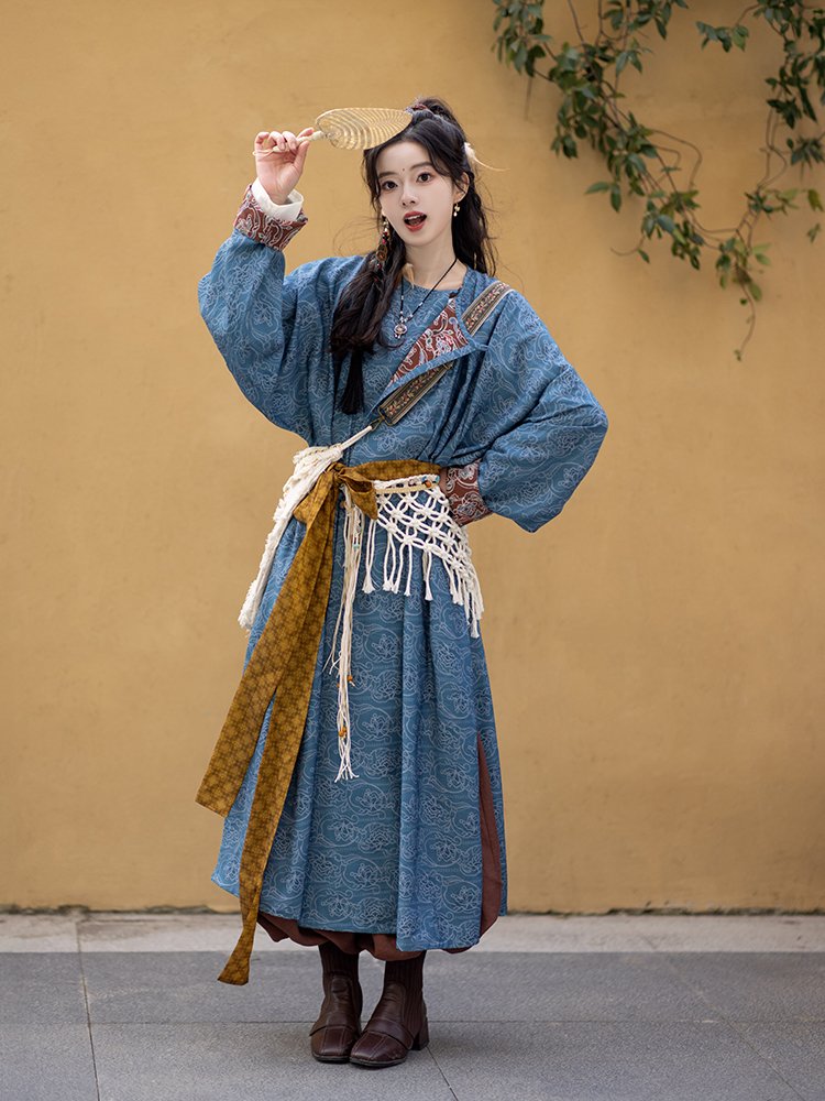 Hanfu Tang Dynasty Costume Hanfu with Robe and Trousers