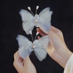 Immortal Style Butterfly Hair Clips Silk Yarn Hair Clip