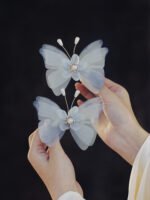 Immortal Style Butterfly Hair Clips Silk Yarn Hair Clip