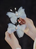 Immortal Style Butterfly Hair Clips Silk Yarn Hair Clip - Image 3