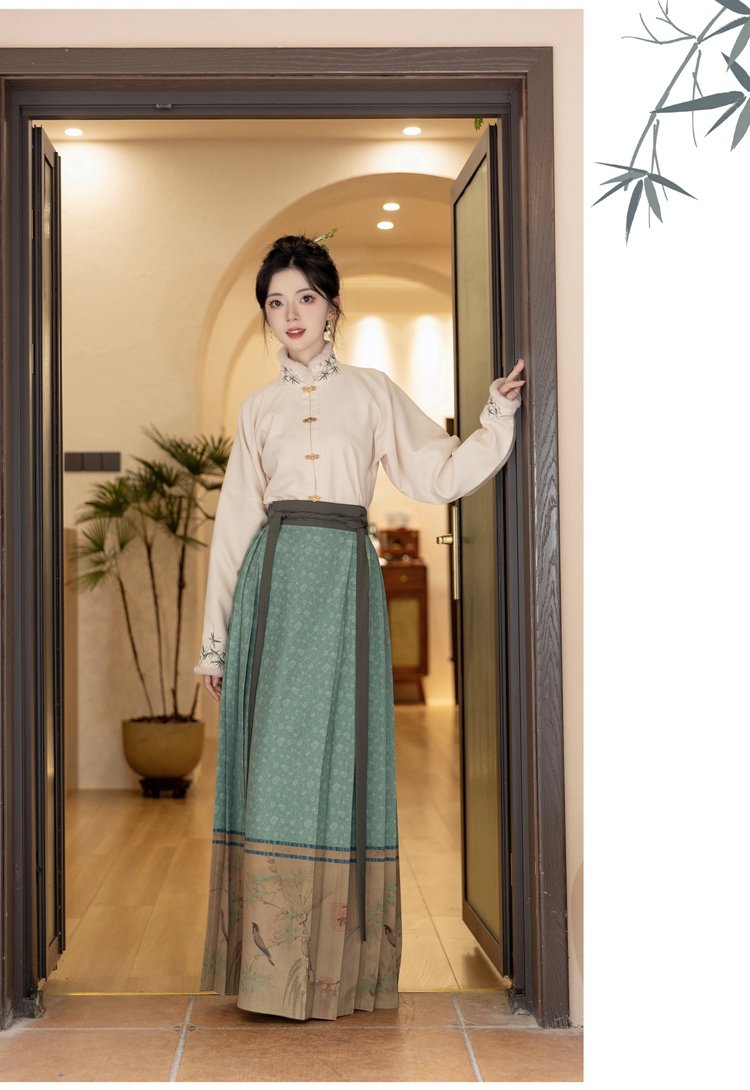 Improved Ming Dynasty Hanfu Womens Dress Coat Winter