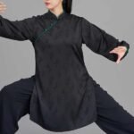 Jacquard Tai Chi Shirt Pants Women Training Clothing