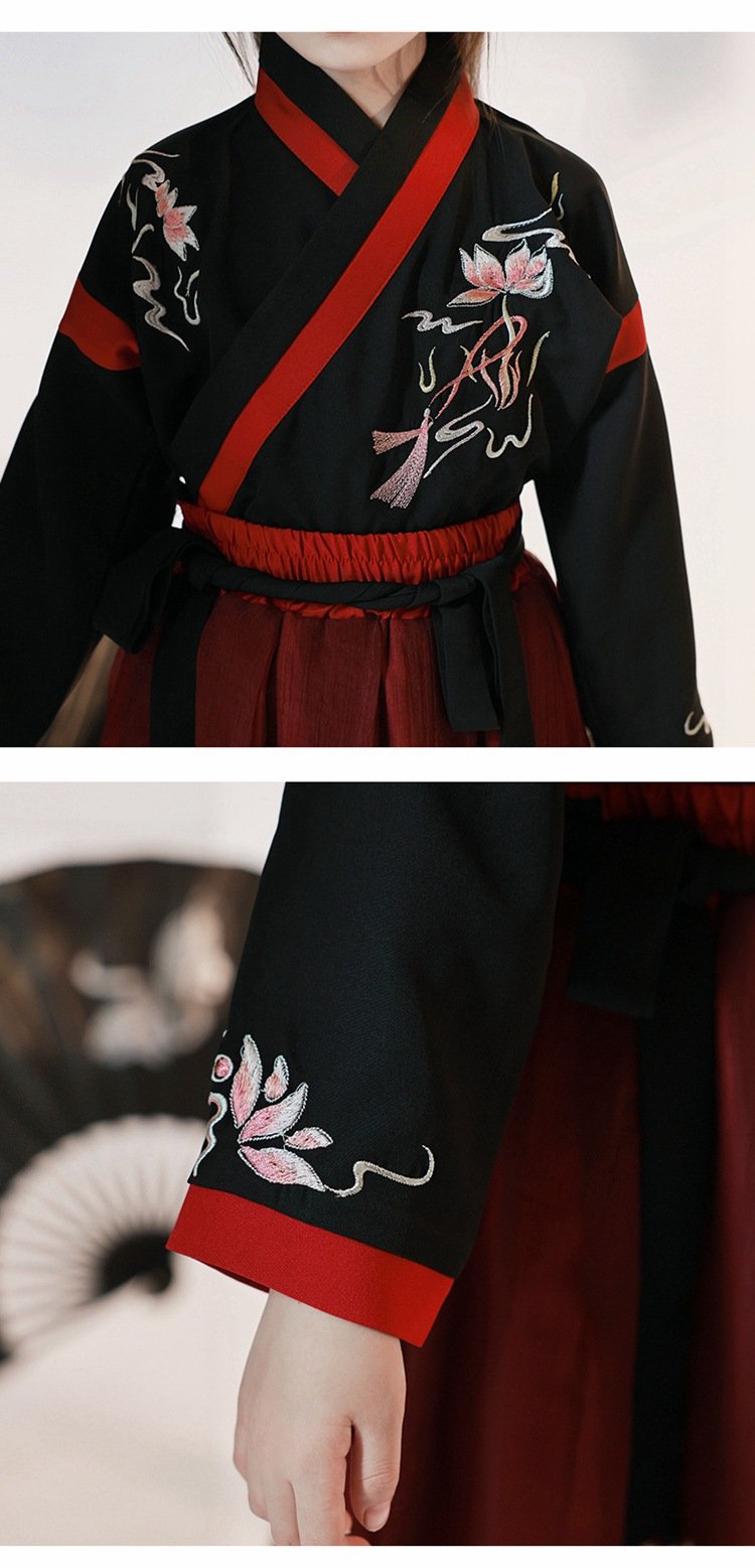 Kids Dress Chinese Traditional Hanfu For Girls