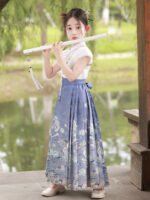 Kids Dresses For Girls Chinese Style Hanfu Dress - Image 3