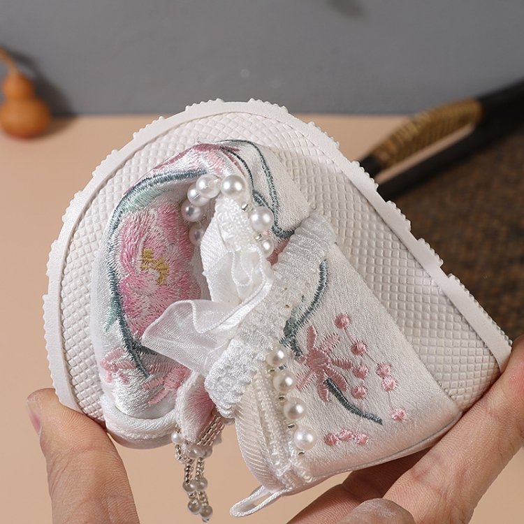 Kids Embroider Shoes Chinese Hanfu Shoes Girls