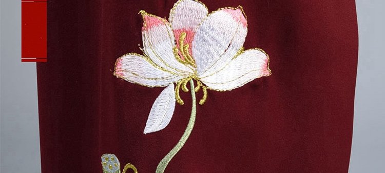 Kung Fu Clothing Women Elegant Lotus Embroidered Tai Chi Suit