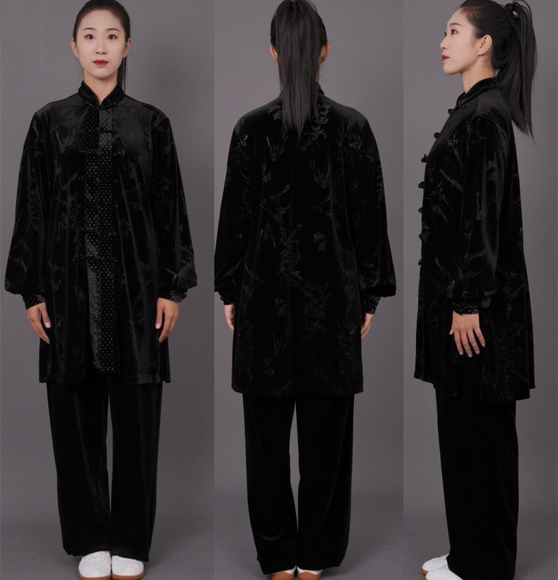 Kung Fu Gear Velvet Tai Chi Suit with Embroidered