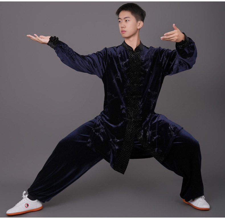 Kung Fu Gear Velvet Tai Chi Suit with Embroidered