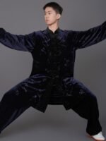 Kung Fu Gear Velvet Tai Chi Suit with Embroidered - Image 3