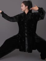 Kung Fu Gear Velvet Tai Chi Suit with Embroidered - Image 4