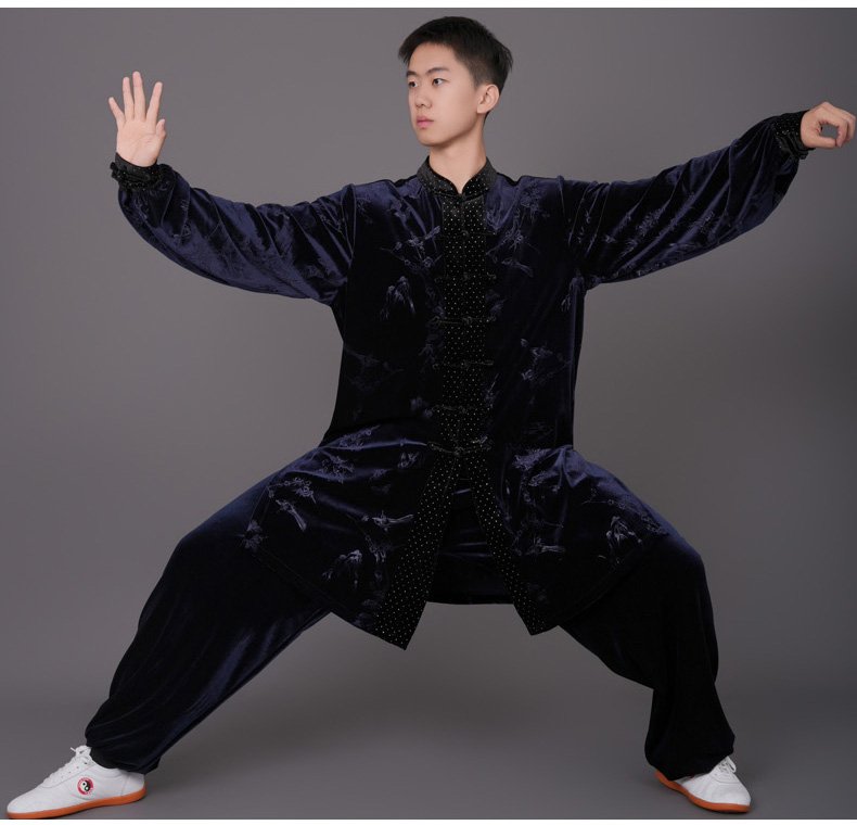 Kung Fu Gear Velvet Tai Chi Suit with Embroidered