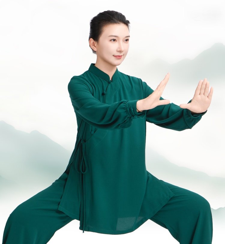 Kung Fu Practice Clothing Long Tai Chi Outfit