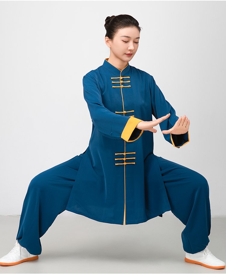 Kung Fu Uniform for Ladies Long Tai Chi Training Suit