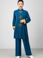 Kung Fu Uniform for Ladies Long Tai Chi Training Suit - Image 3