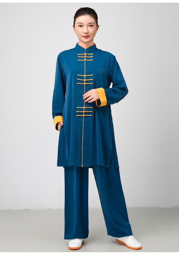 Kung Fu Uniform for Ladies Long Tai Chi Training Suit