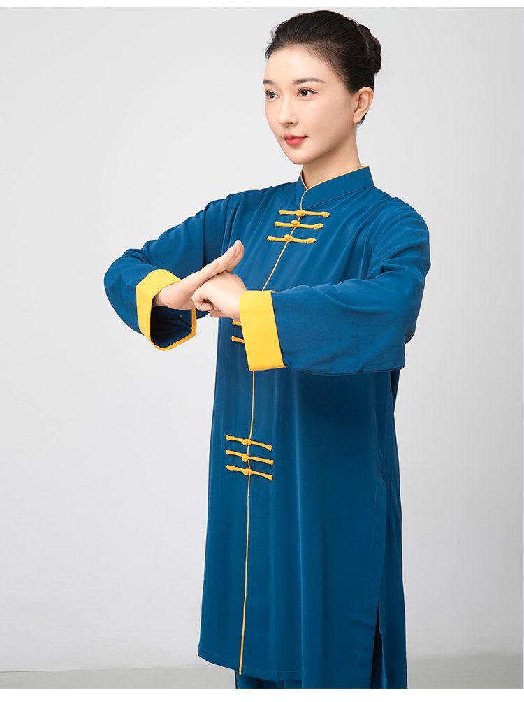 Kung Fu Uniform for Ladies Long Tai Chi Training Suit