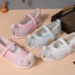 Little Girl Shoes Chinese Style Embroidered Hanfu Shoes