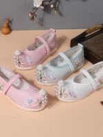 Little Girl Shoes Chinese Style Embroidered Hanfu Shoes