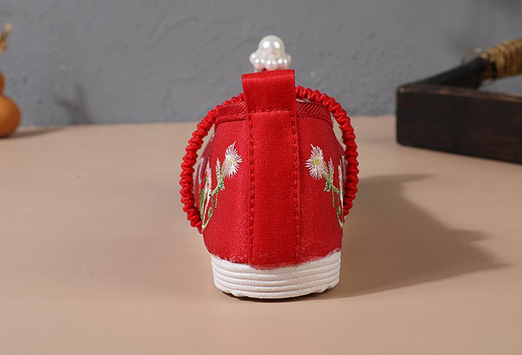 Little Girl Shoes Chinese Style Embroidered Hanfu Shoes