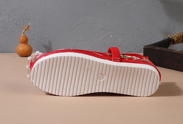 Little Girl Shoes Chinese Style Embroidered Hanfu Shoes