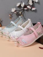 Little Girl Shoes Chinese Style Embroidered Hanfu Shoes - Image 2