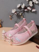 Little Girl Shoes Chinese Style Embroidered Hanfu Shoes - Image 6