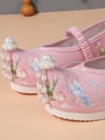 Little Girl Shoes Chinese Style Embroidered Hanfu Shoes - Image 7
