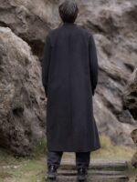 Long Coat For Men Casual Woolen Coat - Image 5