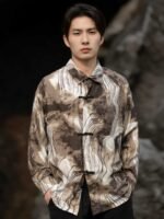 Long Sleeve Linen Shirt Chinese Tang Suit Jacket
