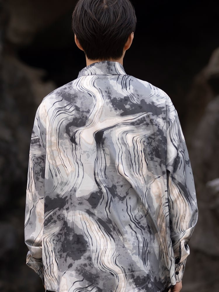 Long Sleeve Linen Shirt Chinese Tang Suit Jacket