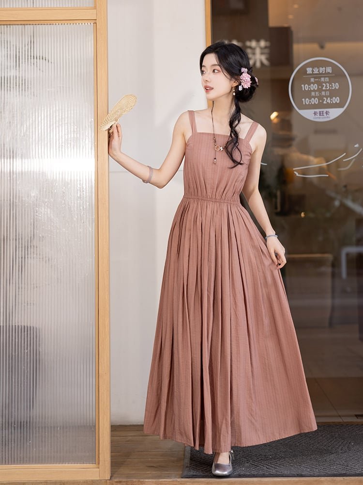 Long Suspender Dress Hanfu Summer Dress