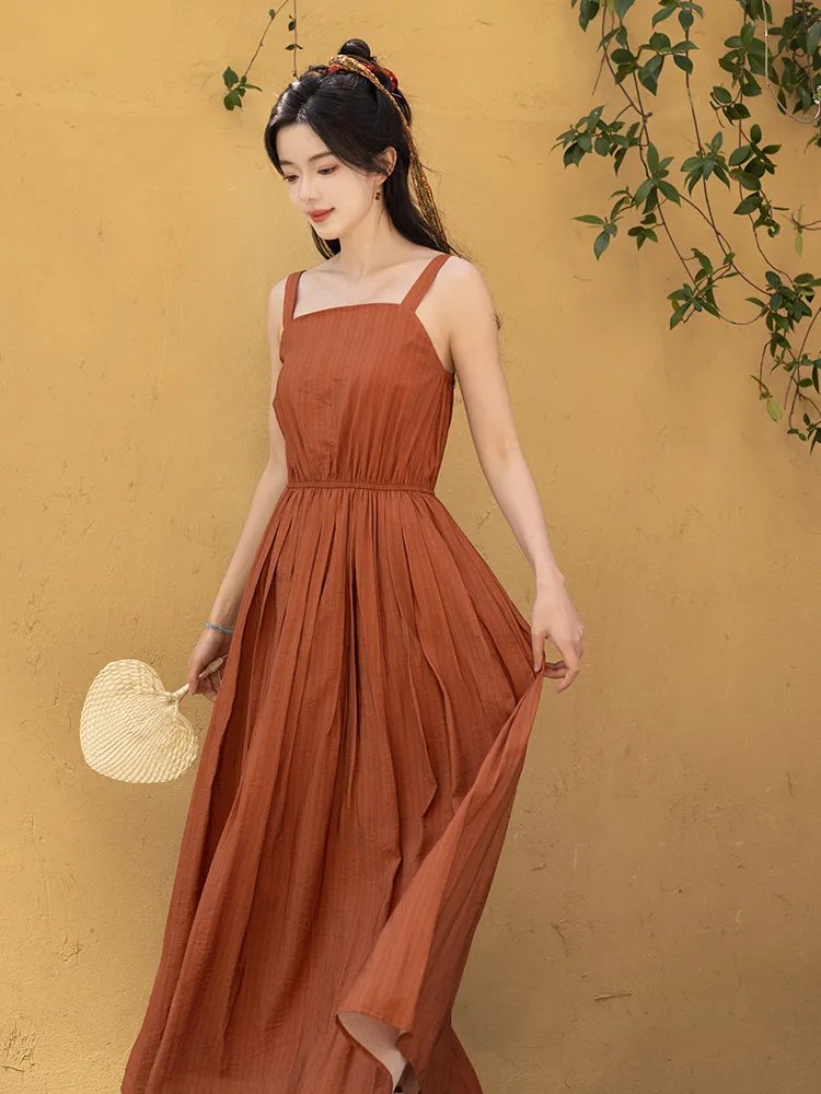 Long Suspender Dress Hanfu Summer Dress