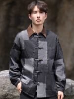 Loose Mens Jacket Chinese Tang Suit Top Coat - Image 3