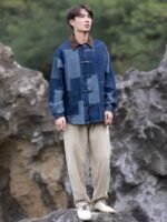 Loose Mens Jacket Chinese Tang Suit Top Coat - Image 4