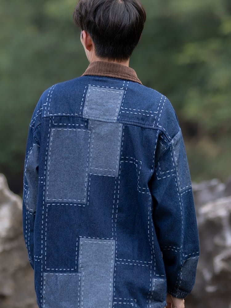 Loose Mens Jacket Chinese Tang Suit Top Coat