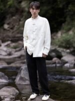 Loose Traditional Tang Suit Men Jacket - Image 5