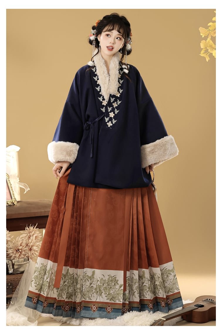 Lunar New Year Dress Ming Style Hanfu Winter