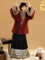 Lunar New Year Dress Ming Style Hanfu Winter - Image 2