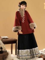 Lunar New Year Dress Ming Style Hanfu Winter - Image 4