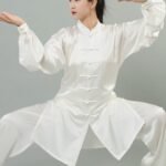 Luxury Silk Tai Chi Outfit Breathable Kung Fu Training Set