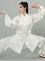 Luxury Silk Tai Chi Outfit Breathable Kung Fu Training Set