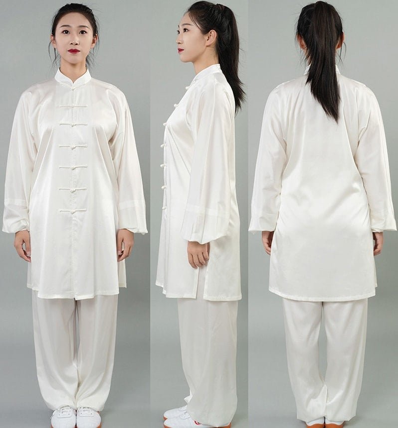 Luxury Silk Tai Chi Outfit Breathable Kung Fu Training Set