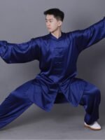 Luxury Silk Tai Chi Outfit Breathable Kung Fu Training Set - Image 3