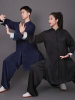 Martial Arts Uniform Acetate Silk Tai Chi Suit