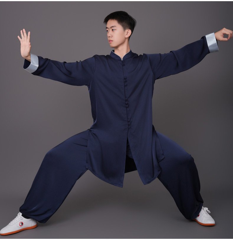 Martial Arts Uniform Acetate Silk Tai Chi Suit