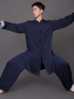 Martial Arts Uniform Acetate Silk Tai Chi Suit - Image 2