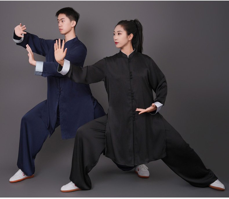Martial Arts Uniform Acetate Silk Tai Chi Suit