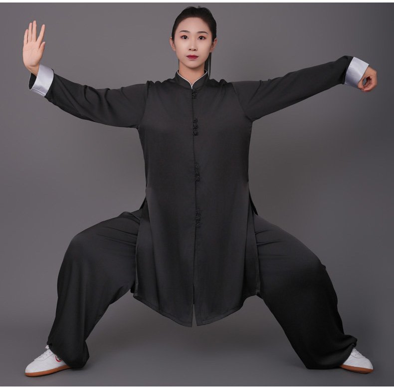 Martial Arts Uniform Acetate Silk Tai Chi Suit