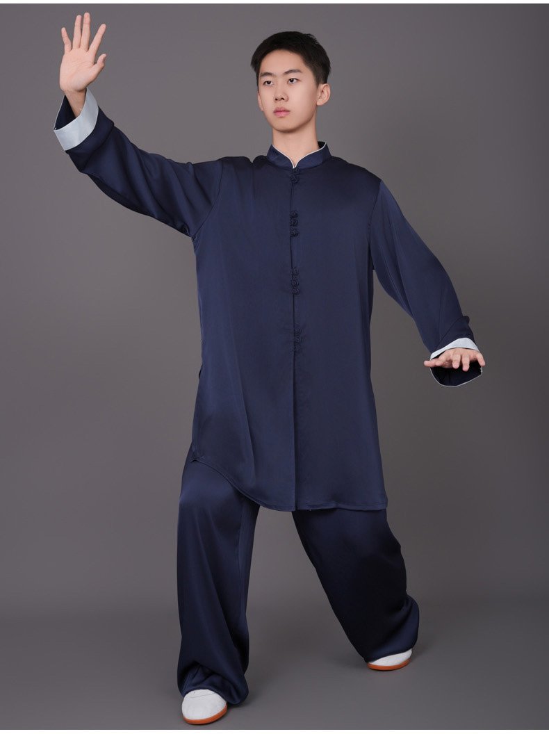 Martial Arts Uniform Acetate Silk Tai Chi Suit